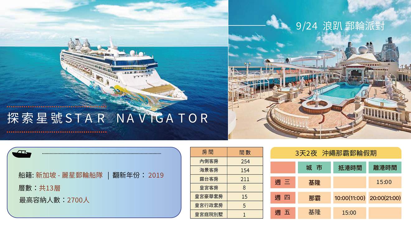 麗星郵輪「探索星號」最懂台灣人的郵輪